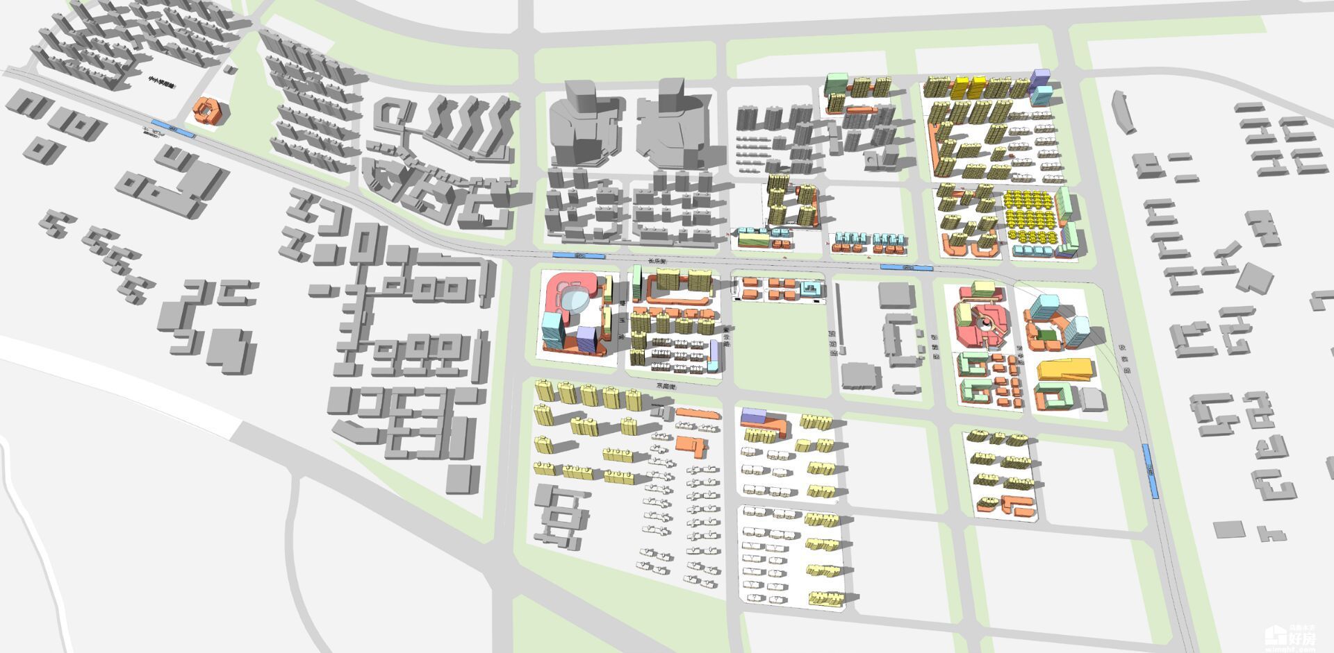 乌房东方mall商业3D建模图